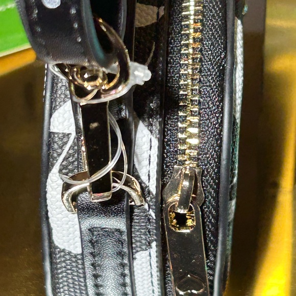 Kate Spade/Target Black and White Floral Mini Crossbody Bag 5” x 3” NWT - Picture 4 of 13